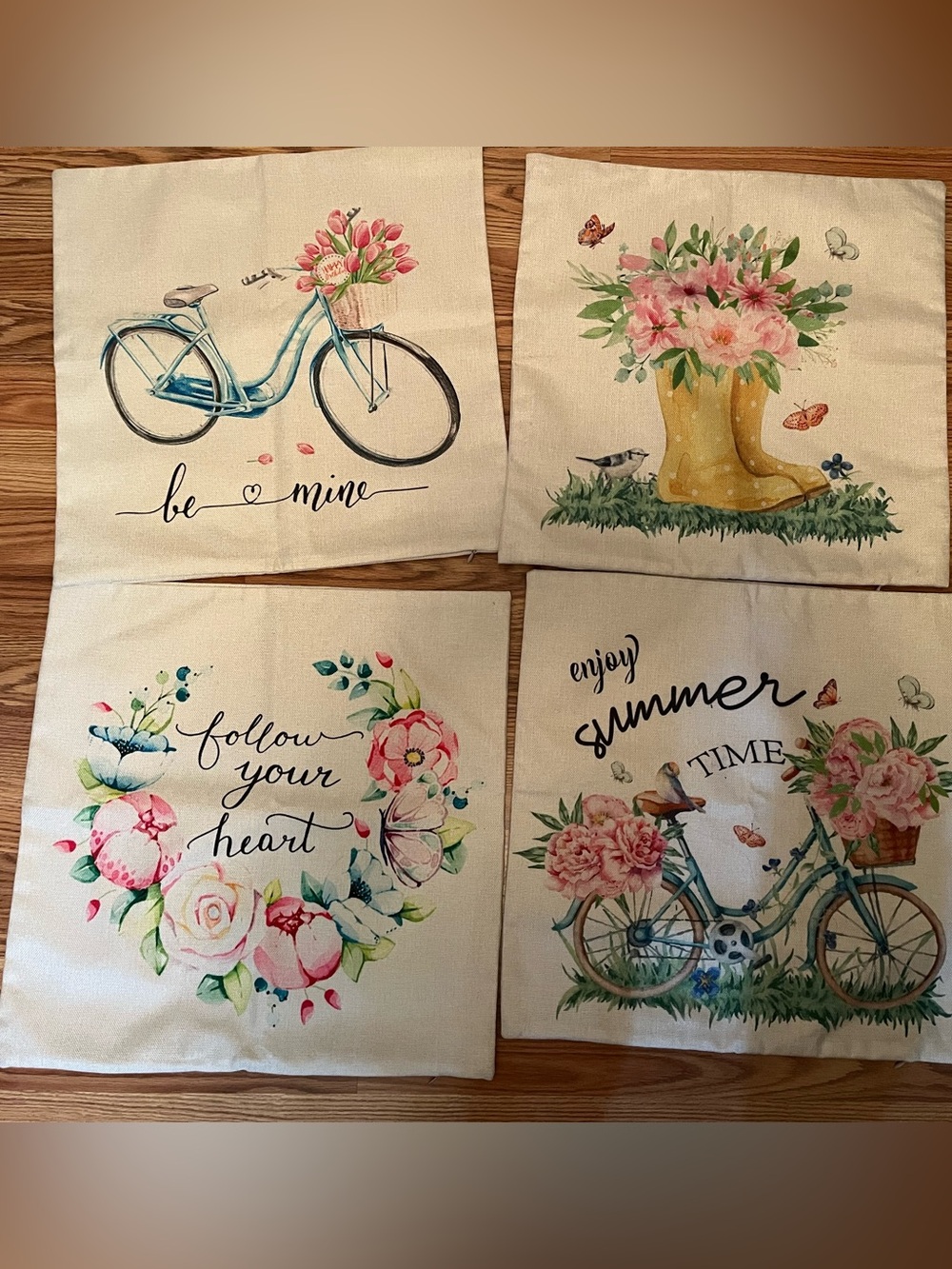 16x16 pillow case spring summer valentines